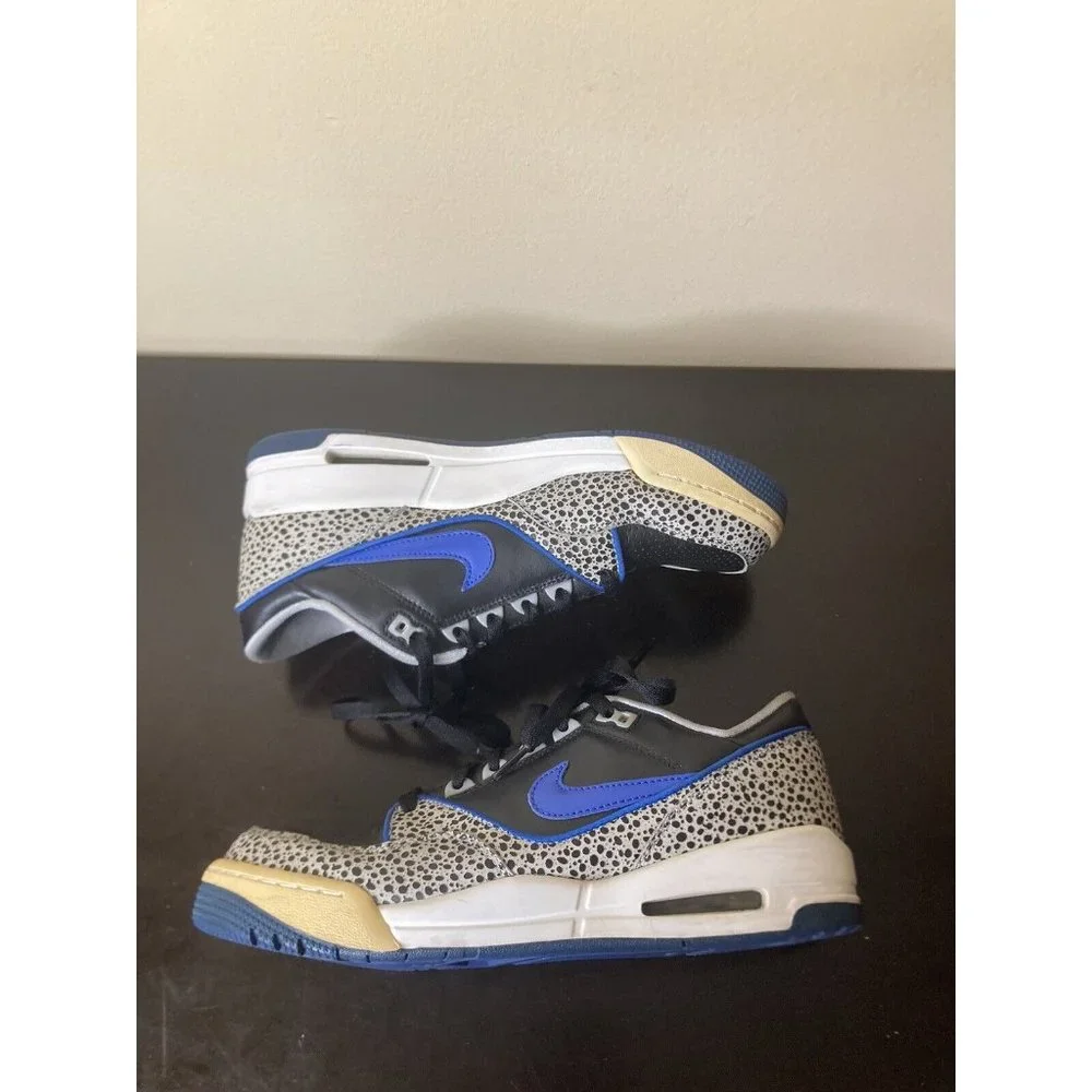 Nike Sz US 9 Air Assault Black Varsity Royal Cement Shoe 2007 - Picture 4 of 11